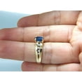 thumbnail image 6 of GIA Certified 2.66ct natural no heat sapphire diamond ring 14kt. unheated blue, 6 of 9