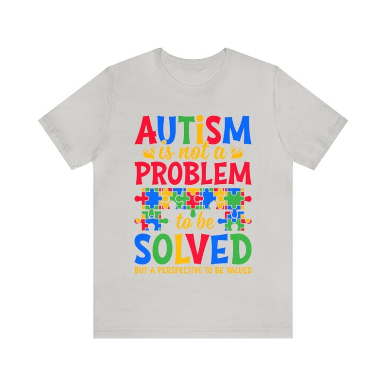 Graphic T-Shirt Autism Awareness Inclusion Positive Message Mental Health Support Tee Unisex Short Sleeve Casual Gift Shirt