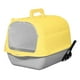 thumbnail image 3 of Caja de arena para gatos Fernando Inodoro cerrado con solapa en la puerta delantera Gris Amarillo, 3 of 8