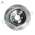 thumbnail image 2 of Rear 315mm Drilled Slotted Brake Disc Rotors For 2020 Cadillac CT5, 2 of 6