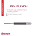 thumbnail image 2 of Punzón Starrett 565B de acero endurecido, 4 cm de longitud, 2 of 7