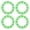 Green, variant on BIMZUC 4Pcs 6 Inch / 15.2 cm ATV Wheel Trim Hub Protection Decor Plastic Tires Decorative Rim Guard Universal for Go Kart Red