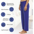 thumbnail image 5 of Lounge Pants for Women 3 Pack Sleep Casual Sleep Bottom Pajama Pants Set C, Small, 5 of 7