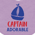 thumbnail image 4 of Inktastic Captain Adorable, Sailing Boat, Sailor, Sailing Boys Baby Bib, 4 of 4