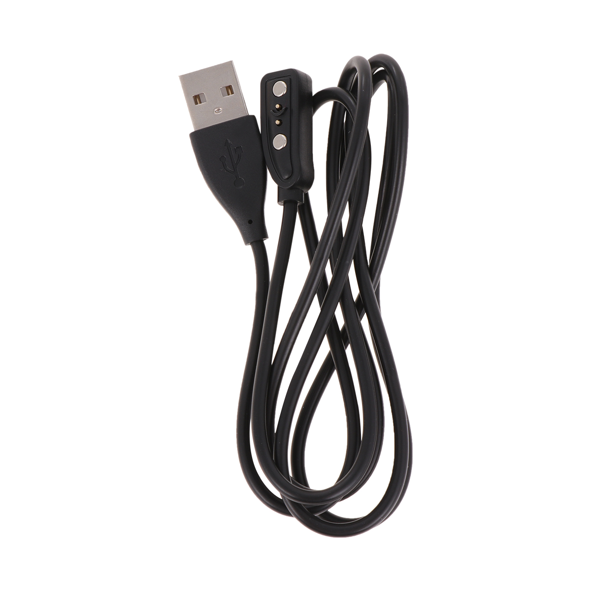 Smart Watch Charging Cable Magnetic USB Cable Cord 1 Black Compatible with Pebble