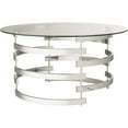 thumbnail image 3 of Weston Home Cleave Cocktail Table, Chrome, 3 of 7