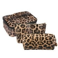 thumbnail image 1 of Injueey Bolsas de maquillaje de belleza Diseño de patrón de leopardo Organizador de artículos de tocador Viaje para usar Paquete de elegante Almacenamiento y organización del hogar Tipo4, 1 of 6