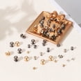 thumbnail image 5 of Uxcell 6mm Ball Head Stud Rivets Screw Back [20Pcs] - Metal Round Head Button Rivet for Bag & Belt & Handbag - Dark Silver, 5 of 6