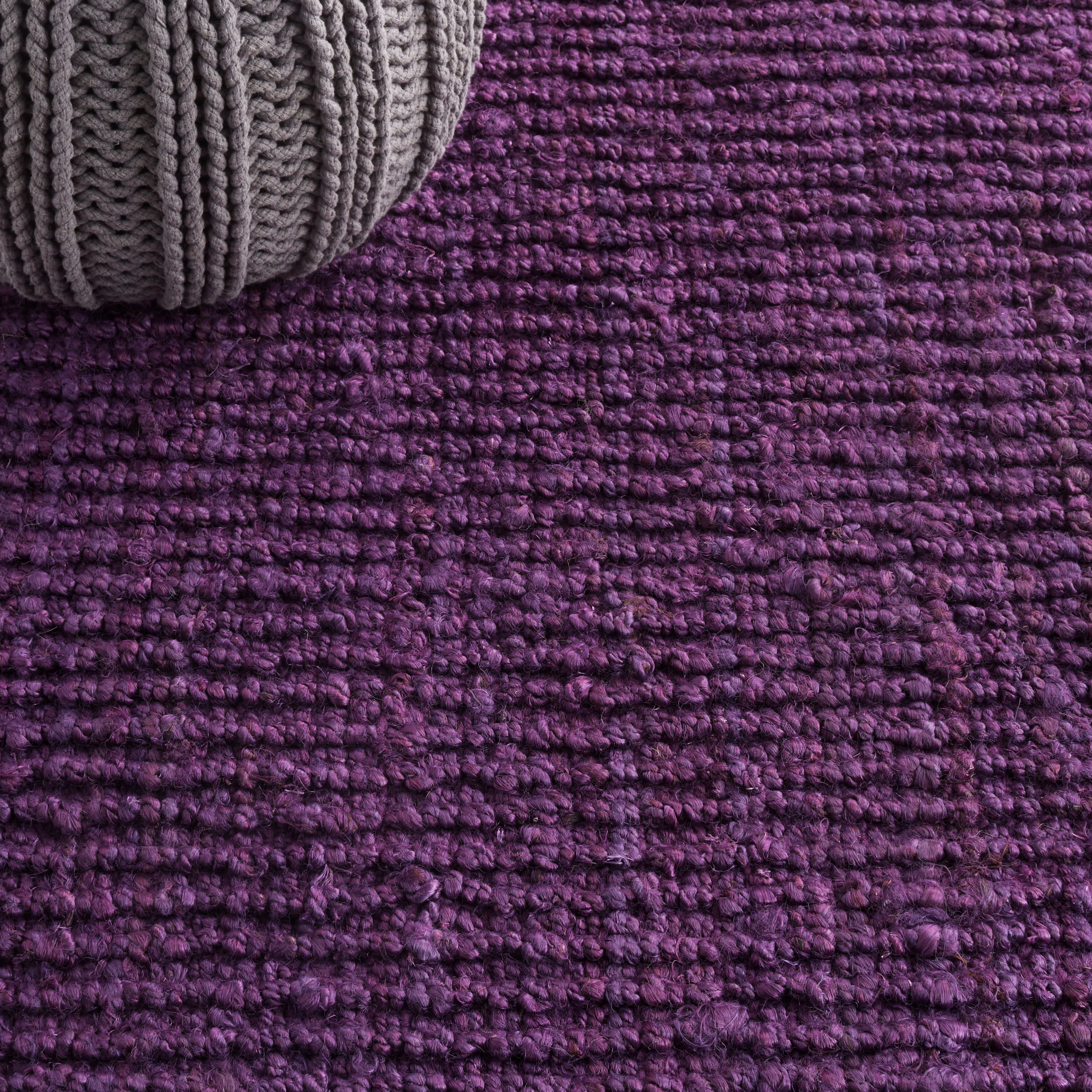 Safavieh Natural Fiber Levi Solid Runner Rug, Purple, 2'6" x 6'