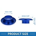 thumbnail image 3 of Unique Bargains Velocity Stack Bellmouth Durable 3.46" ID 6.50" OD Turbo Engine Air Intake Aluminum Alloy Blue, 3 of 6