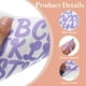 thumbnail image 3 of 912Pack 12Hojas Stickers de Letras Brillantes Autoadhesivos Sticker de Alfabeto Púrpura, 3 of 6