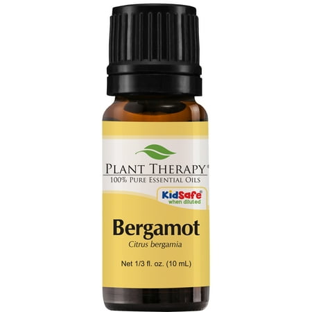 Plant Therapy Bergamot Essential Oil | 100% Pure, Undiluted, Natural Aromatherapy, Therapeutic Grade | 10 mL (1/3