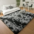 thumbnail image 3 of IR Imperial Rooms Shaggy Rug 3x5ft for Hallway, Ultra Soft Modern Area Shag Floor Carpet Grey Tie Dye, 3 of 11