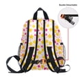 thumbnail image 5 of FORMRS School Backpack with Front Zippered Pocket 12" Student Travel Daypack, Light Pink Stars, 5 of 6
