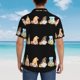 thumbnail image 4 of Balery Coffee Gnome (2) Camisas hawaianas de manga corta para hombre, camisas playeras de corte holgado, camisas de vacaciones con botones,Large, 4 of 7
