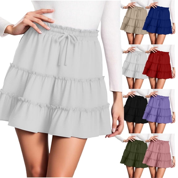 Maoxin Women Skirt Fashion Women's Sexy Floral Print Slim Short Skirt Mini Skirt ,Light Blue,M