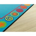 thumbnail image 2 of Flagship Carpets CE330-08W 3 x 2 ft. Patterned Circles Rug Mat - Rectangle, 2 of 6