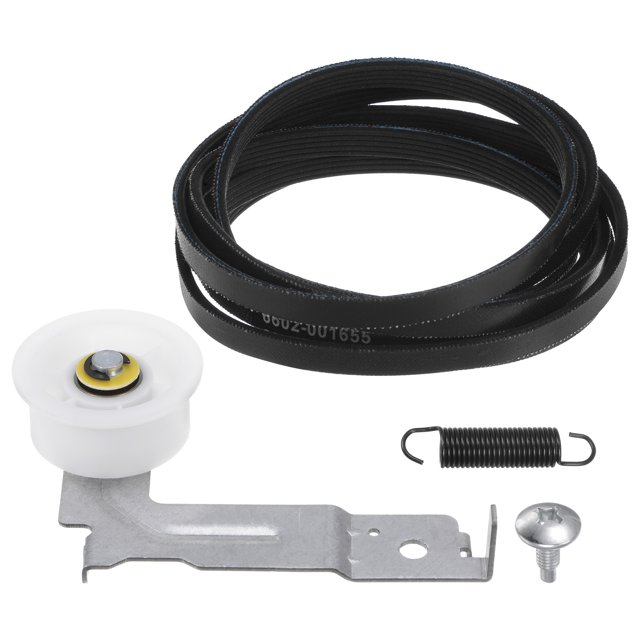 Unique Bargains Kit de Rouleau de Tambour de Sécheuse, Pièces de Courroie de Poulie, Rouleau de Support de Rouleau de Sécheuse, Pièce de Rechange