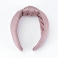 thumbnail image 4 of Unique Bargains 1 Pc Solid Tie Wide Headbands for Women Pink Purple, 4 of 6