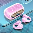 thumbnail image 6 of LACKUST Waterproof Bluetooth 5.3 Ear Clip Headphones,Clearance Noise Cancelling Bluetooth Headphones for Kids,Open Ear Design for Running,Sports,and Cycling,Pink, 6 of 7