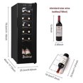 12 Bottle Compressor Wine Cooler Refrigerator w/Adjustable Temperature
