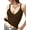 Coffee, variant on Workout Tank Top for Women V Neck Ribbed Racerback Fitted Cami Sleeveless Summer Tops