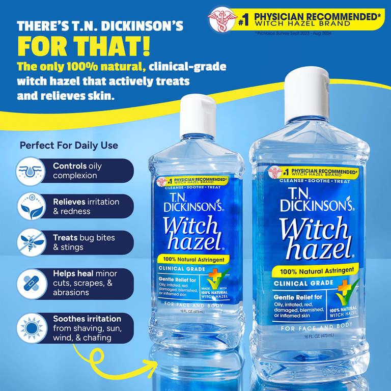 Dickinson's Witch Hazel Cleansing Astringent, 16 Fl Oz