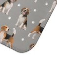 thumbnail image 5 of Beagle and Dog Footprints Dish Drying Mat for Kitchen 1 Pack, Ultra Absorbent Microfiber Dishes Drainer Mats,16"x18", 5 of 6
