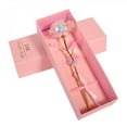 thumbnail image 2 of AMERTEER [Big Clear!]Classic Colorful Rose Valentine‘s Day Mother‘s Day Gift With Base Box Vibration Light, 2 of 6
