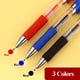 thumbnail image 3 of Juego de gel de bolígrafos retráctiles, bolígrafo neutro, fastdry, escritura suave, 0,5mm, negro, rojo, azul, recarga reemplazable de tinta, oficina, escuela, papelería, 3 of 4