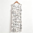 thumbnail image 2 of Ruimatai Women's Plus Size Casual Sleeveless Nightgown Silk Soft Comfy Round Neck Printed Sleep Dress Home Lounge Wear S-5XL, 2 of 5