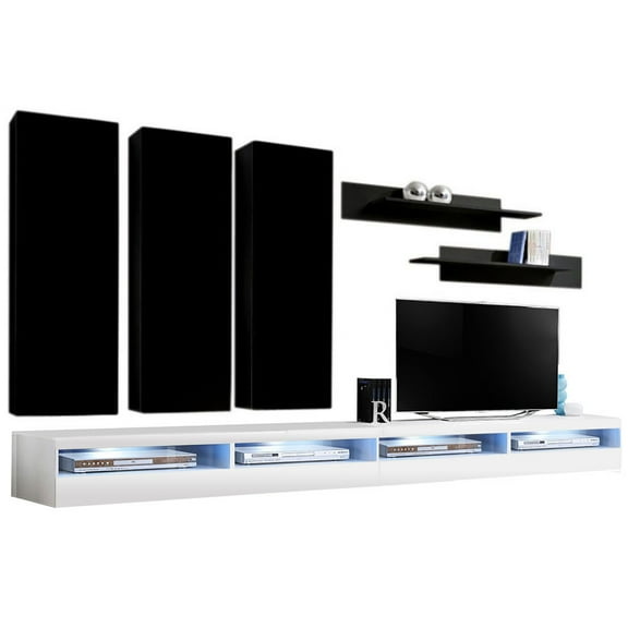 Fly E 35TV Wall Mounted Floating Modern Entertainment Center