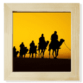 thumbnail image 1 of Outline Sunset Journey Silk Road Camel Desert Square Picture Frame Wall Tabletop Display, 1 of 3
