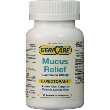 Gericare Expectorant Mucus Relief Guaifenesin 400mg 3 pack by Geri-Care