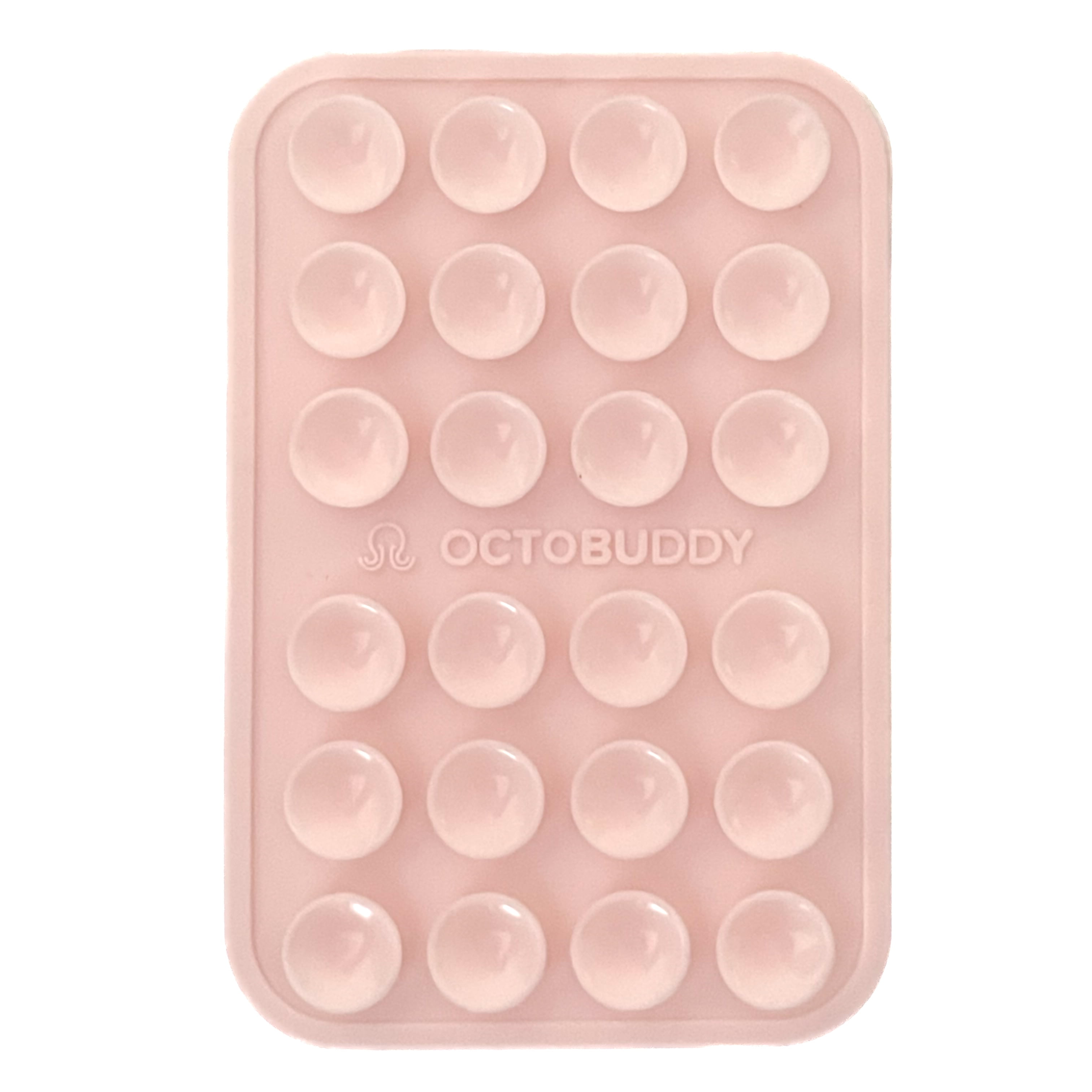 Octobuddy Silicone Suction Mount Phone Case, Chalk Pink