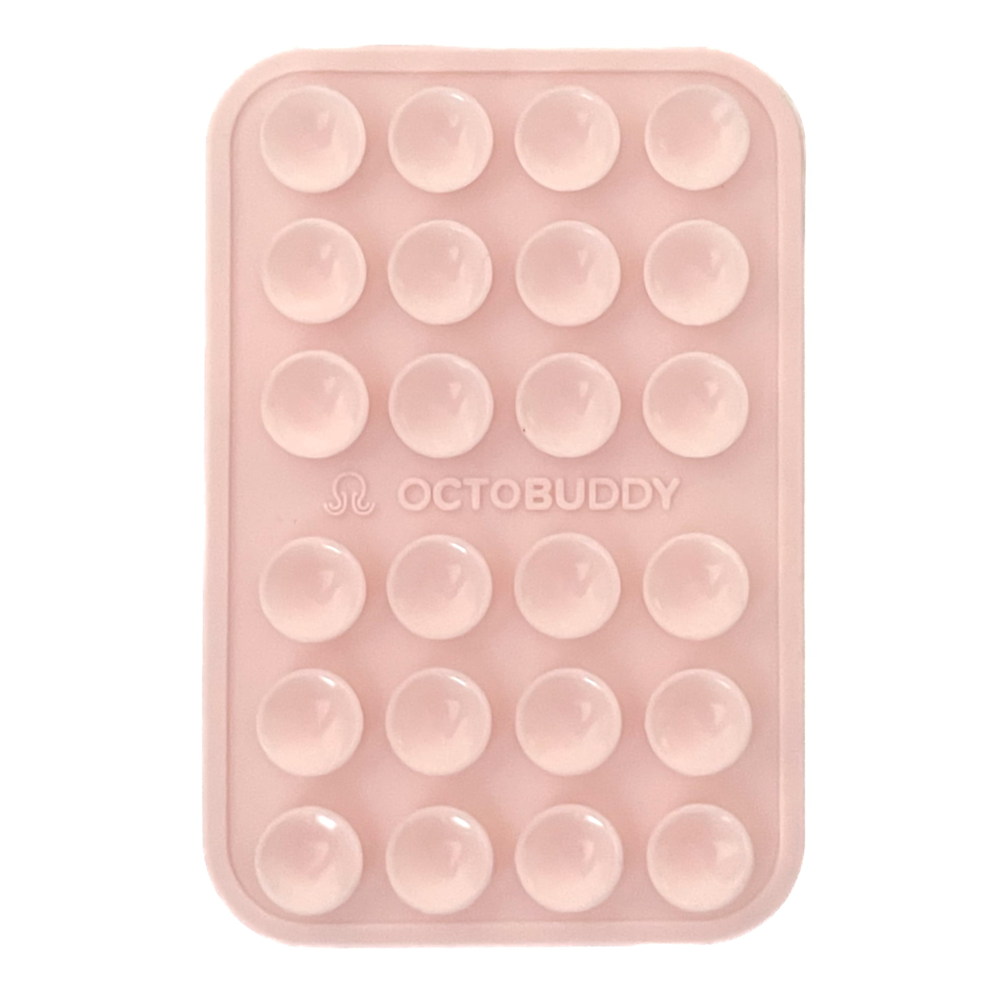 Octobuddy Silicone Suction Adhesive Mount Phone Case Chalk Pink for iPhone and Android