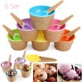 thumbnail image 1 of 6 Pcs Kids Child Ice Cream Bowls Spoon Cup Set Durable Dessert Heat Insulation, 1 of 6