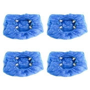 NUOLUX 100pcs Disposable Shoe Cover Dustproof Machine Shoe Cover Breathable Shoe Cover T Button Shoe Cover Machine Shoe Cover for Home Office Hotel Shop (Blue)