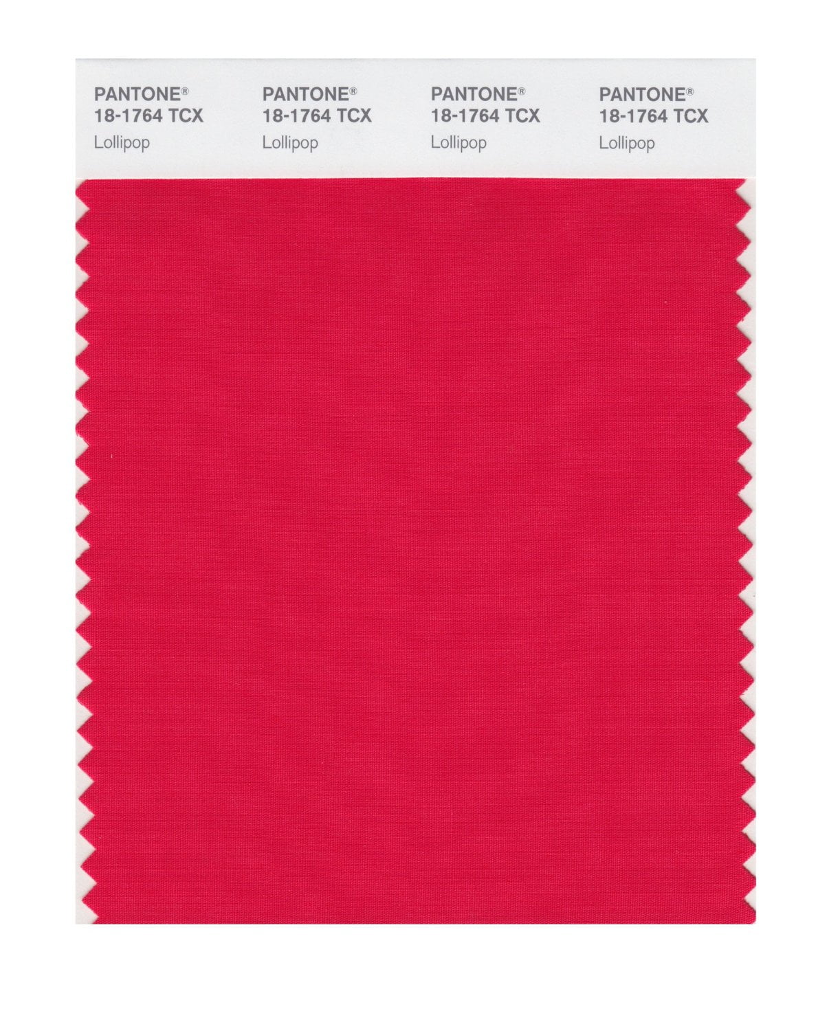 Pantone Cotton Swatch 18-1764 Lollipop