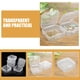 thumbnail image 5 of 55 mini cajas cuadradas: pequeños contenedores de almacenamiento transparentes con tapas. Cajas de plástico transparente para organizar artículos pequeños, joyas, manualidades, cuentas y más., 5 of 8