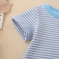 thumbnail image 6 of Baby Onesies Boy Newborn Baby Boy Independence Day Outfit Flag Embroidery Short Sleeve Bubble Romper Summer Bodysuit Baby 4th Of July Outfit, 6 of 8