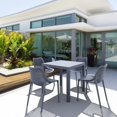thumbnail image 4 of Compamia Air Outdoor Patio Dining Chair in Dark Gray, 4 of 9