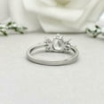 thumbnail image 5 of HeartsAndYou 2ct Engagement Ring for Women Pear Cut Moissanite Marquise Leaf Accent 18k White Gold over Silver, 5 of 7
