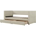 thumbnail image 6 of Twin Size Corduroy Daybed with Two Drawers and Wood Slat, 6 of 9