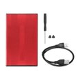 thumbnail image 2 of Boîtier HDD, Supporte la Transmission de Disque Dur Hot Swap 2.5 Po USB2.0 pour Vista pour OS X Noir, Argent, Bleu, Rouge, 2 of 7