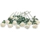 thumbnail image 1 of 12 piezas de rosas artificiales, flores de tallo largo, rosas de seda falsas para decoraciones de bodas en el hogar (blanco) oso de fresa  Juguete, 1 of 6
