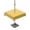 Yellow, variant on Outdoor Table Cloth with Umbrella Hole and Zipper, Pure Yellow Waterproof Square Tablecloth 54"x54", Simple Solid Color Washable Table Cover for Outside Party Patio Picnic