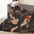 thumbnail image 6 of Fuzoiu Koi Fish Tranquility Print Ultra-Soft Micro Fleece Blanket,All Seasons Flannel Throw, Lightweight Blanket for Bed, Sofa, Couch, Movie Night, Camping, and Travel-50"x40", 6 of 7