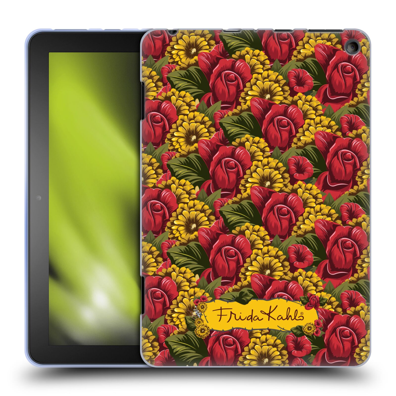 Head Case Designs Officially Licensed Frida Kahlo Red Florals Pattern Soft Gel Case Compatible With Amazon Fire Hd 8 Amazon Fire Hd 8 Plus Walmart Com Walmart Com