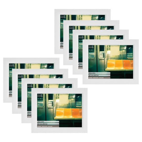 Studio Decor White Studio 18" x 24" Frame, Home, 8 Pack